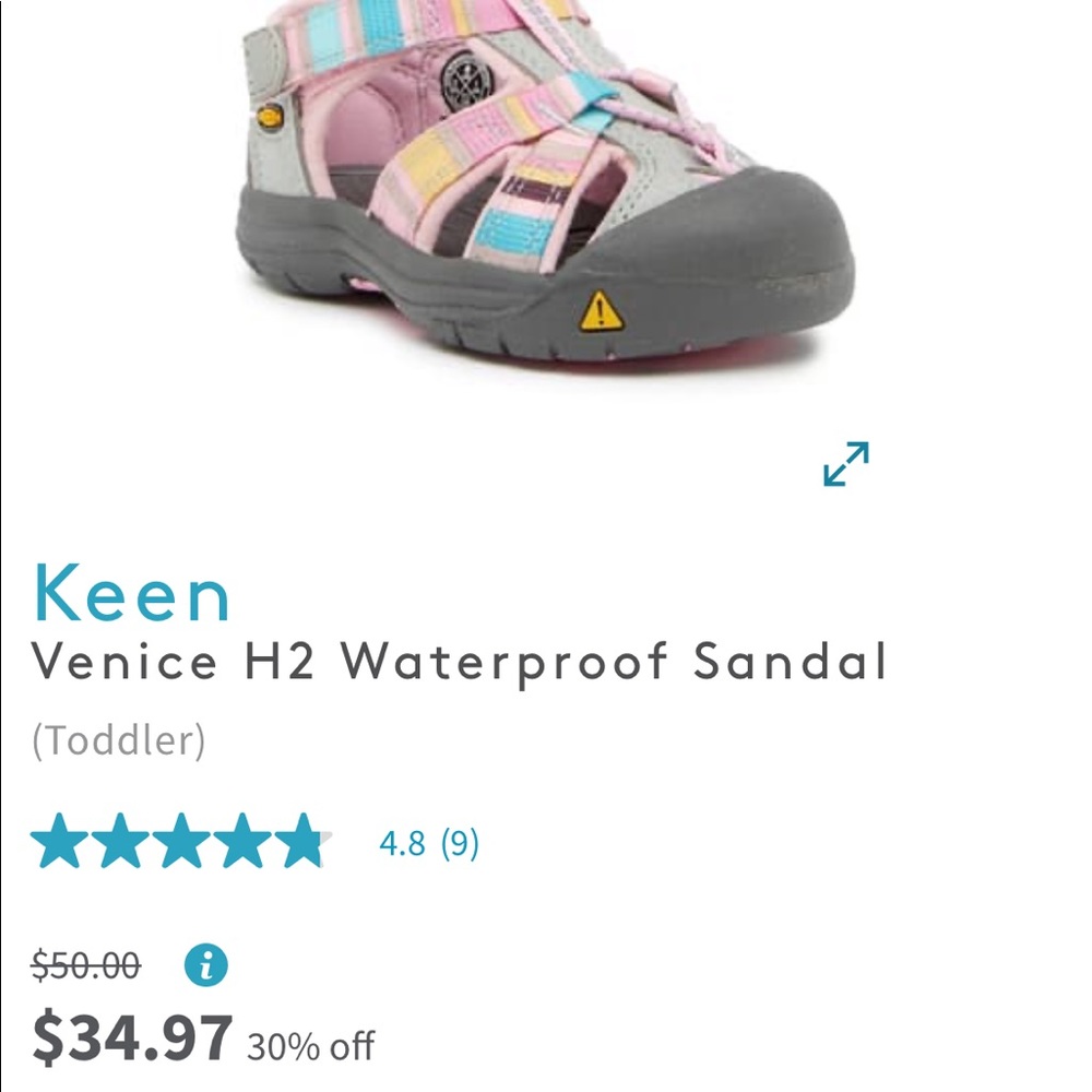 Girls KEEN Venice H2 NWT - Picture 2 of 5
